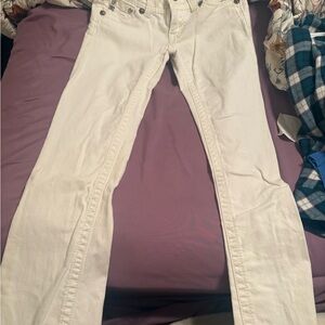 Miss Me Chic Cream Bootcut Jeans Low Rise